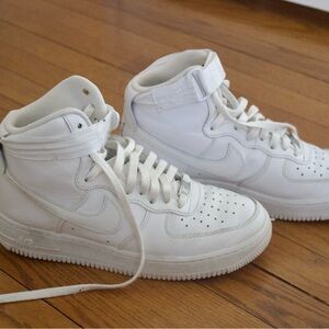 Nike White High-Top Sneakers